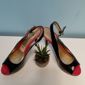 Christian Siriano Black and Pink Pumps 👠